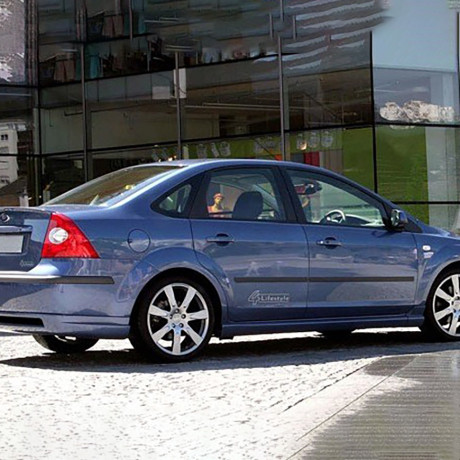 Накладки на пороги "MS" для Ford Focus 2 (2004-2011) купить недорого с доставкой в Шадринск