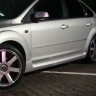 Накладки на пороги "ST" для Ford Focus 2 (5D)(2004-2011) купить недорого с доставкой в Шадринск