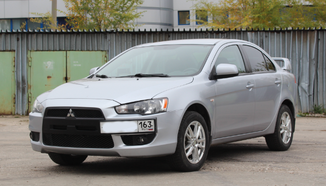 Рамка под номер на передний бампер для Mitsubishi Lancer X (2007-2016) купить недорого с доставкой в Шадринск