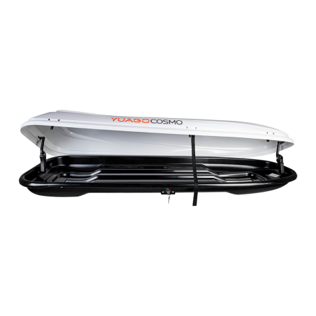 Автобокс YUAGO Cosmo 210 (тиснение) (EuroLock), белый, 485л купить недорого с доставкой в Шадринск